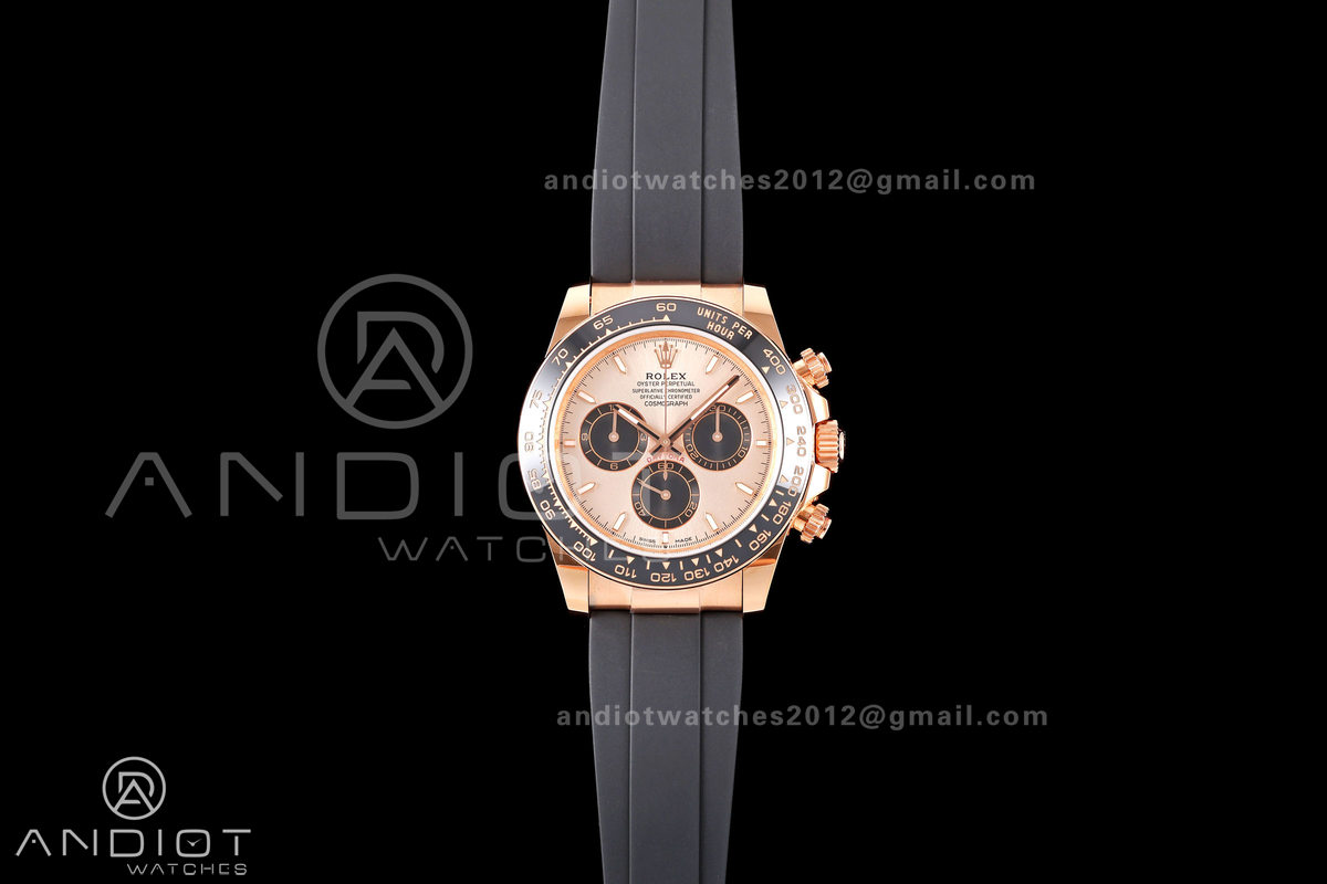 Daytona 126515 ERF Best Edition RG/Black Dial on Oysterflex Strap JH4131 (Free Sprung) 160g